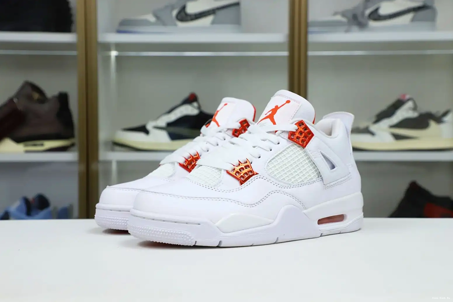 4 Air metallic Jordan Jordan Kimikick retro“orange 0726